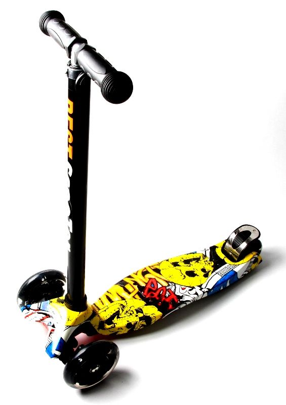 

Самокат Scooter Maxi Cветящиеся колеса Joker