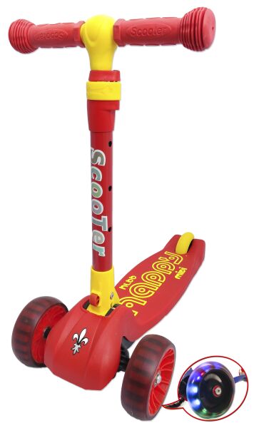 

Детский самокат со складной ручкой Scooter Mini Smart Красный (sms112)