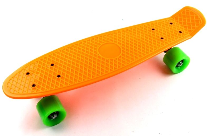

Пенниборд Penny Board Orange #1 Салатовые Колеса