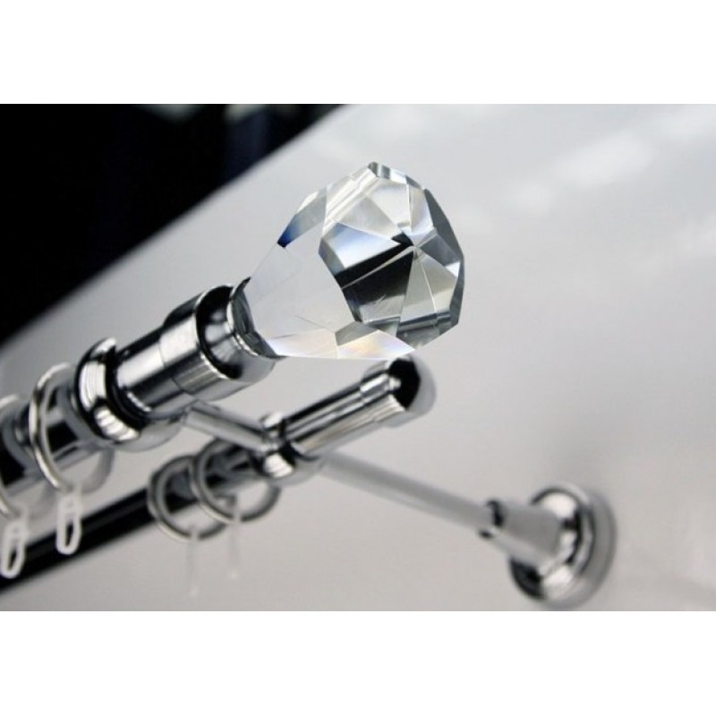 

Карниз Rolin Кристалл Конус Ø16/16 мм 2.4 м Хром