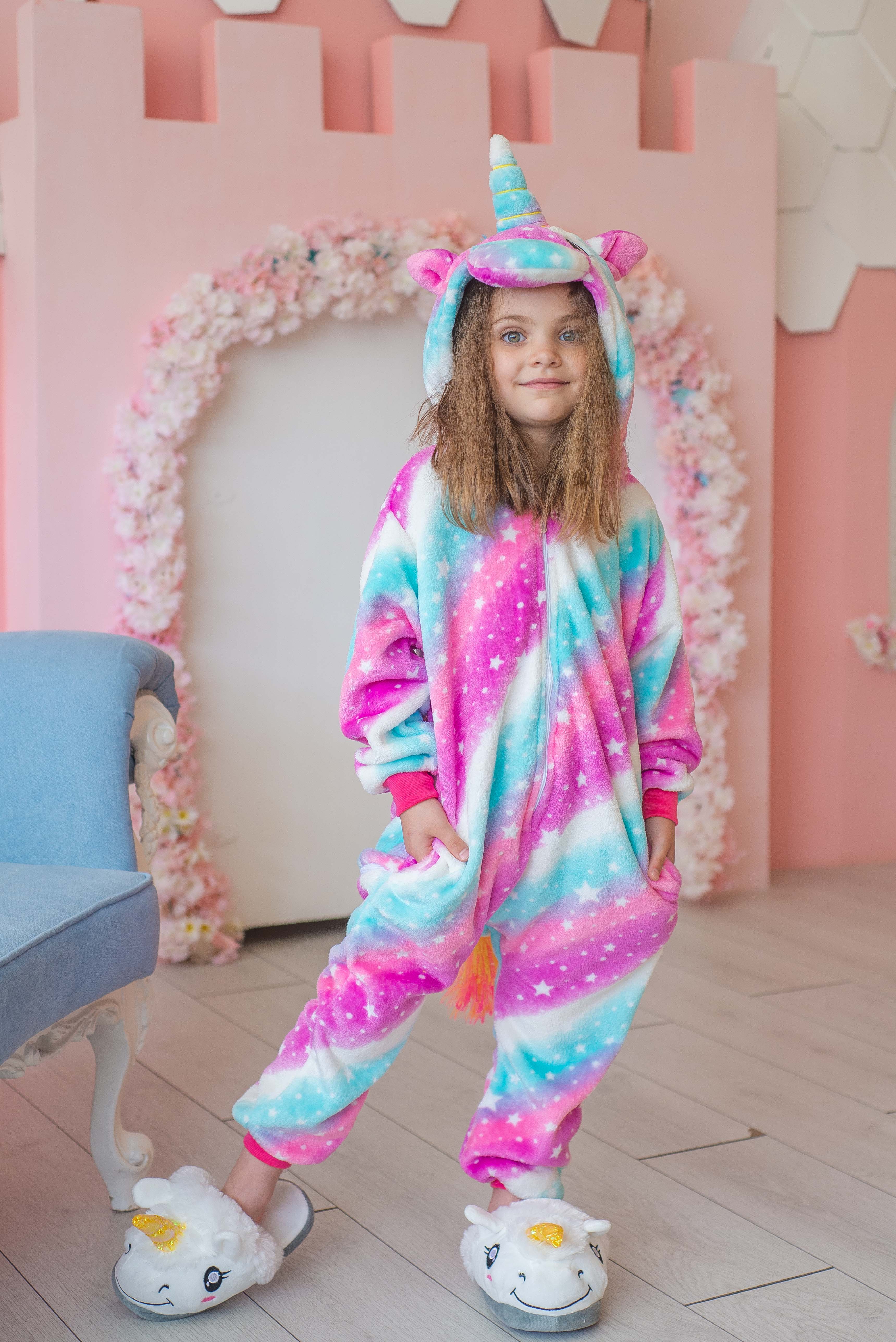 

Пижама Кигуруми детская BearWear Единорог New звездный путь (на молнии) S 105 - 115 см Фиолетовый (K0W1-0058-S)
