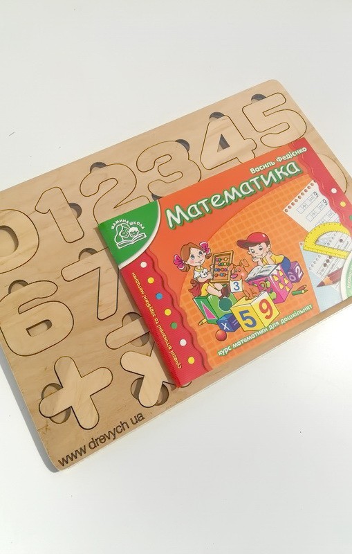 

Цифри-сортер для навчання Drevych Перша математика 32x22x1см (0300034)