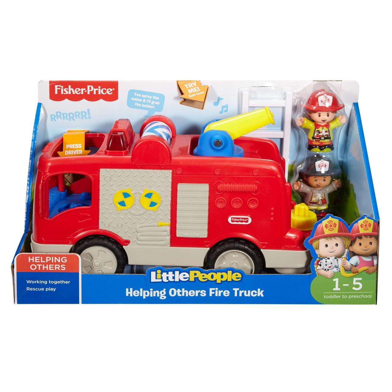 

Музыкальная пожарная машина Фишер-Прайс Fisher-Price Little People Helping Others Fire Truck with Sounds