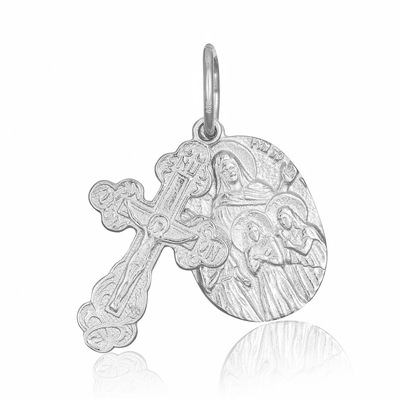 

Серебряная подвеска Silvex925 - "Крест с иконкой "Вера, Надежда, Любовь и мать их Софья"" П2/185