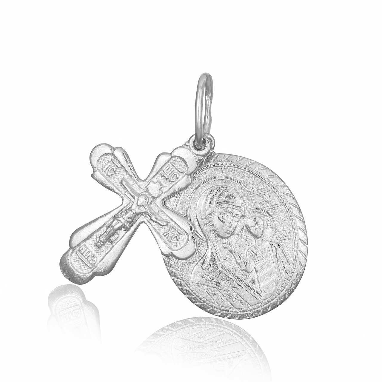 

Серебряная подвеска Silvex925 - "Крест с Казанской иконой Божией Матери" П2/187