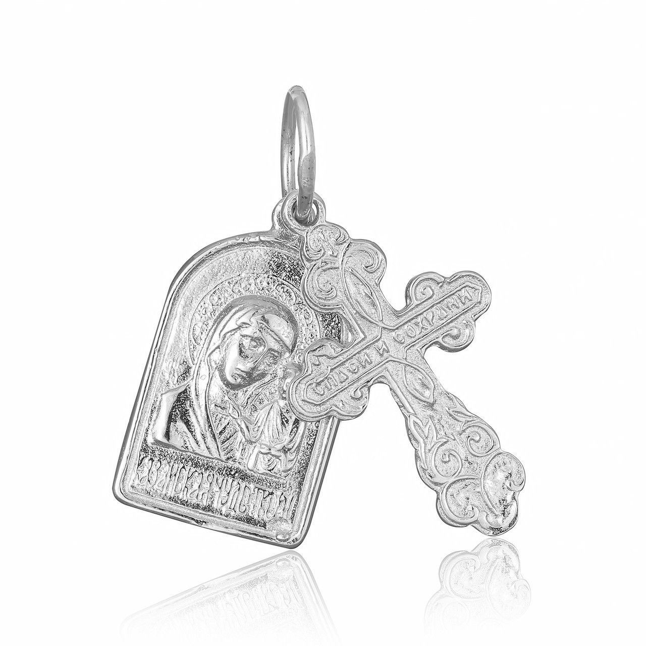 

Серебряная подвеска Silvex925 - "Крест с Казанской иконой Божией Матери"" П2/186