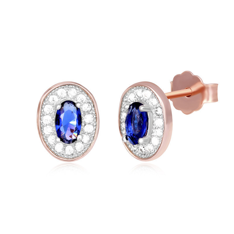 

Серебряные серьги Silvex925 позолоченные с фианитом С3ФС/820, пусеты