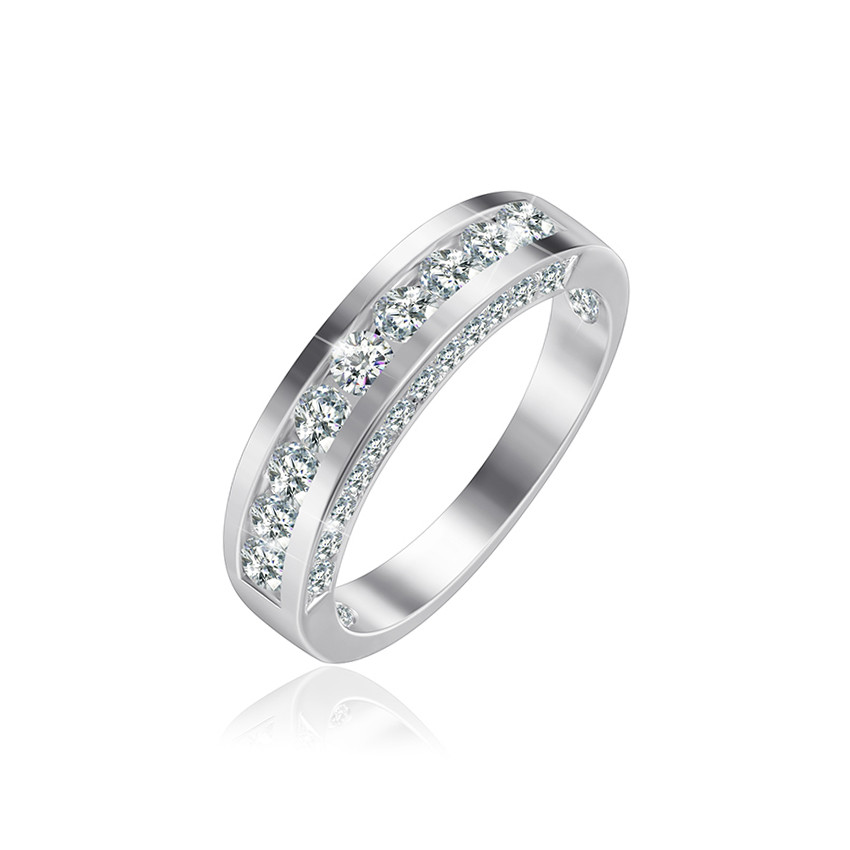 

Серебряное кольцо родированное Silvex925 - К2Ф/381-18,5