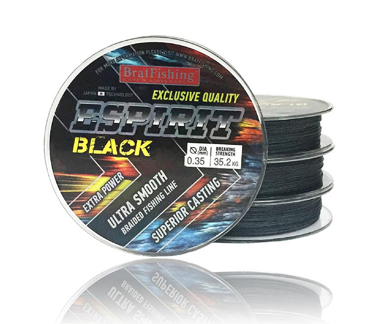 

Шнур BratFishing Espirit Black 100м 0.35мм чёрный (30/02-017-035)