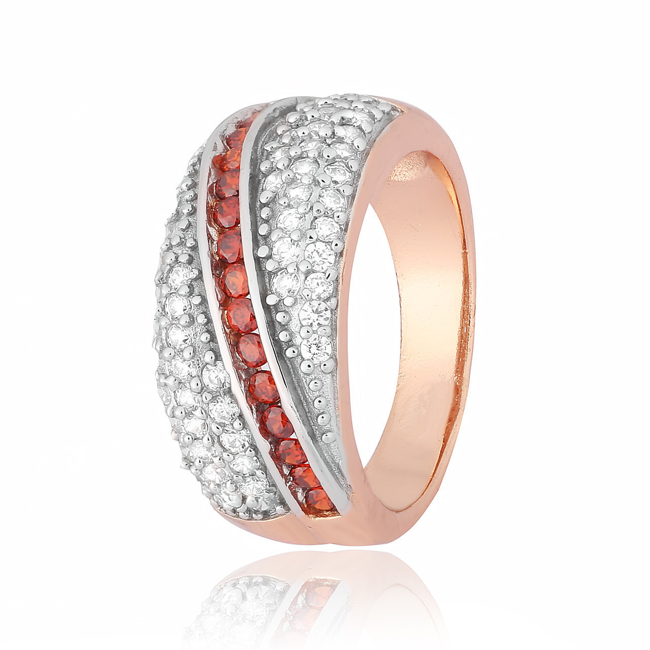 

Серебряное кольцо позолоченное с фианитом Silvex925 К3ФГ/363 - 18