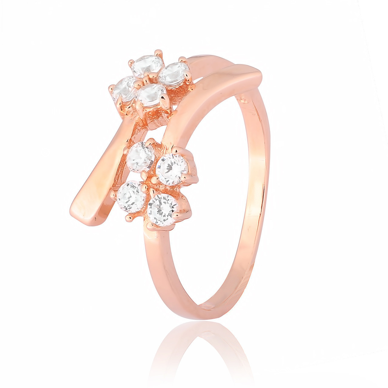 

Серебряное кольцо позолоченное с фианитом Silvex925 К3Ф/304 - 18