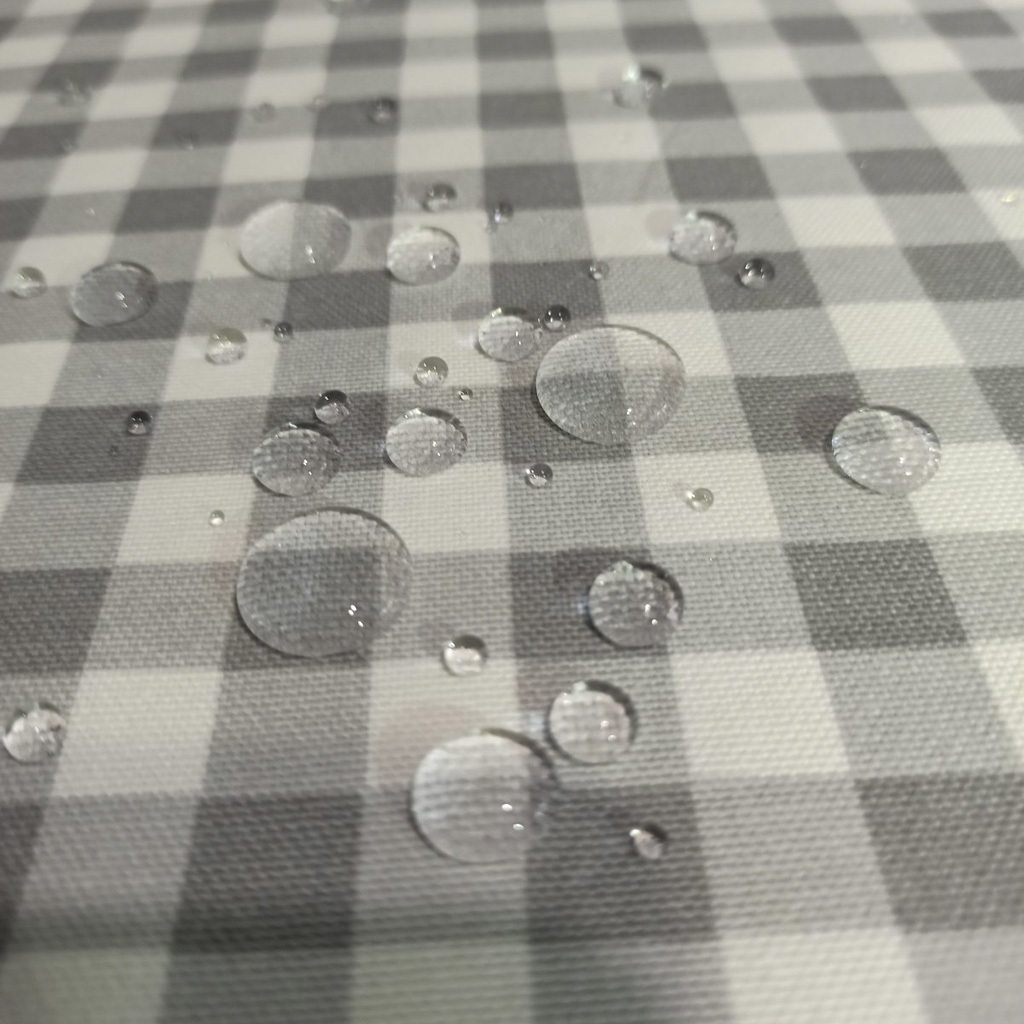 

Тефлоновая Скатерть Tablecloth Клетка Серая 110*150 см