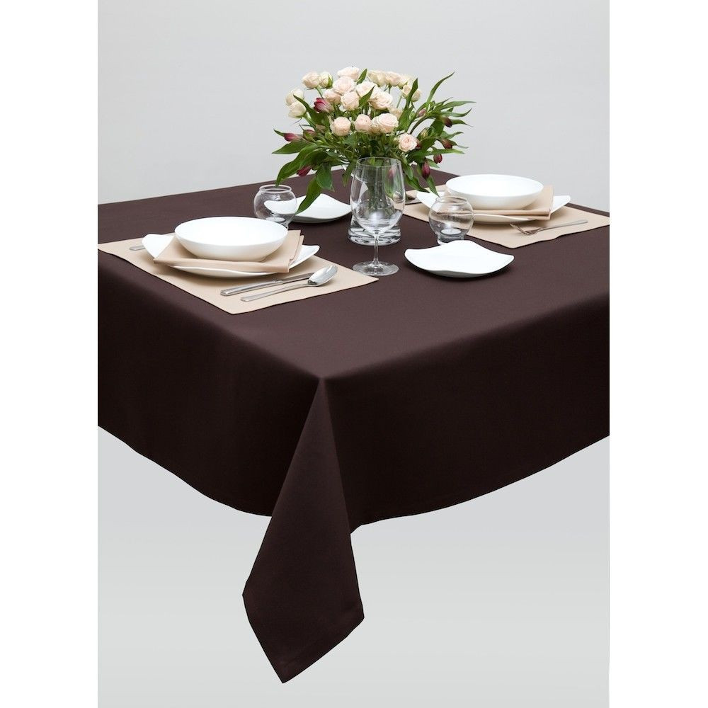 

Тефлоновая Скатерть Tablecloth Коричневая Однотонная 110*150 см