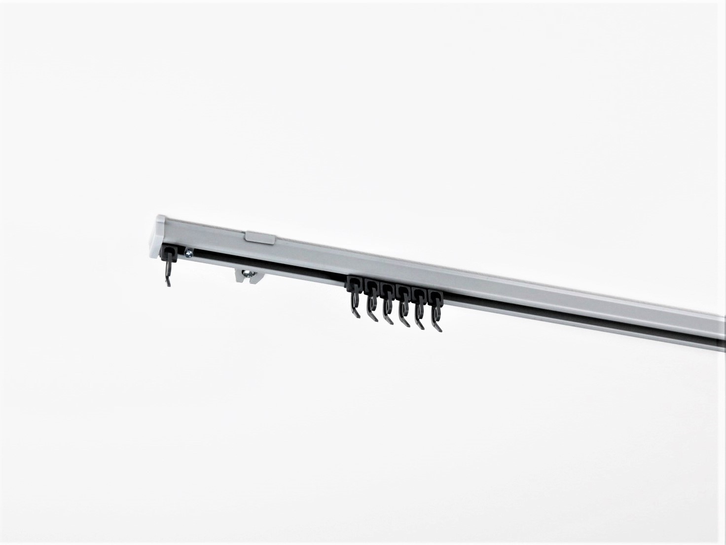 

Карниз стельовий 1-рядний Homs Decor KS 340 см алюміній сірий