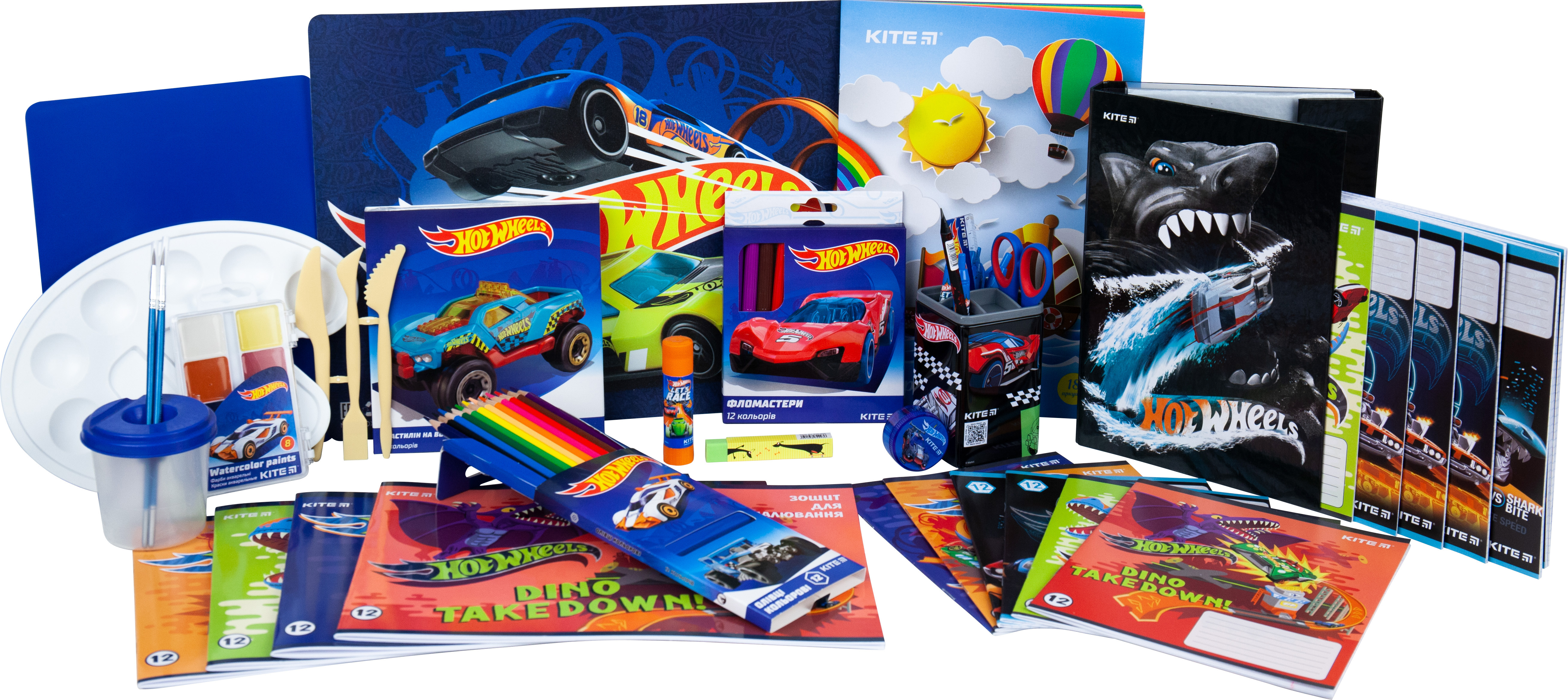 

Набор канцелярии для школьника Kite Hot Wheels (K20-S11)