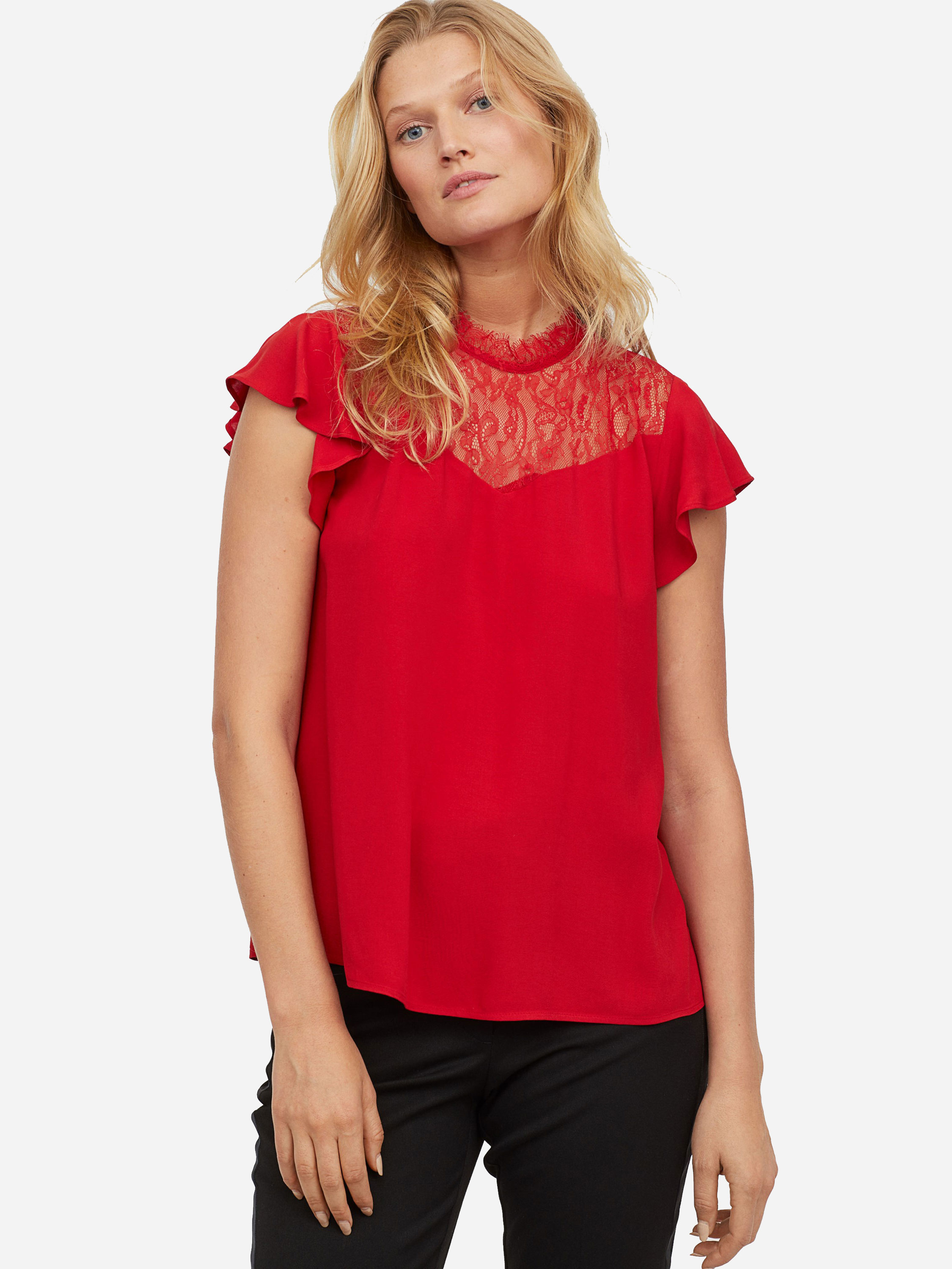 

Блузка H&M 0712425-03 34 Красная