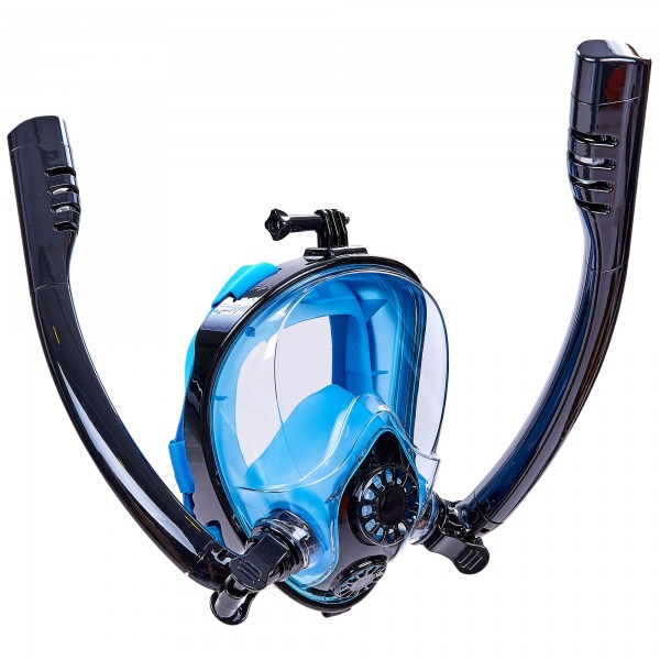 

Маска для снорклинга HJKB K-2 черный-синий (PL000091)