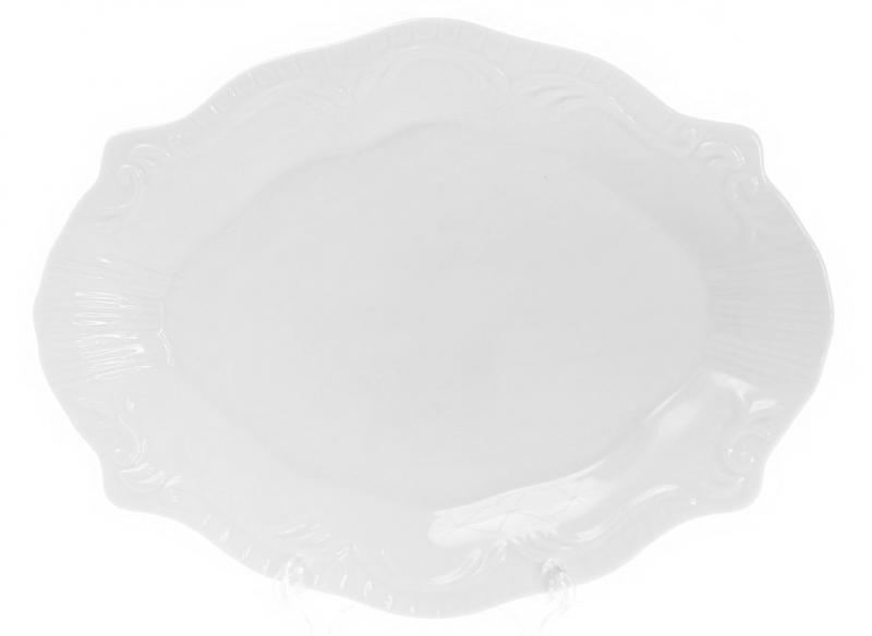 

Набор 6 фарфоровых блюд "White City Орнамент" 23х18см (белый фарфор)