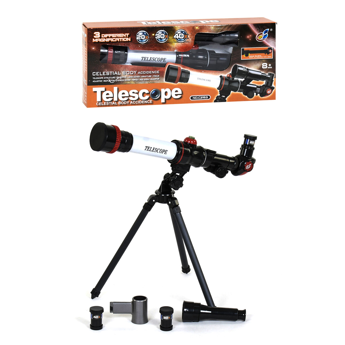 

Телескоп детский 20х 30х 40х MiC (C2153) (122652)