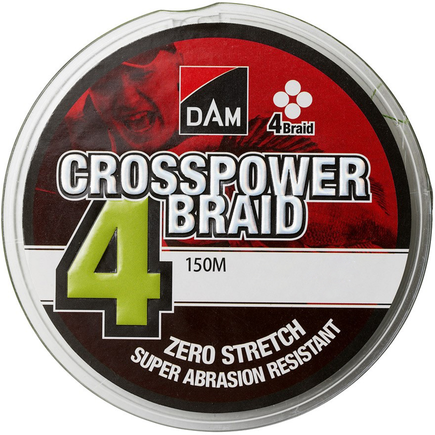 

Шнур DAM Crosspower 4-Braid 150 м 0.22 мм 11.3 кг Зелёный (66580)