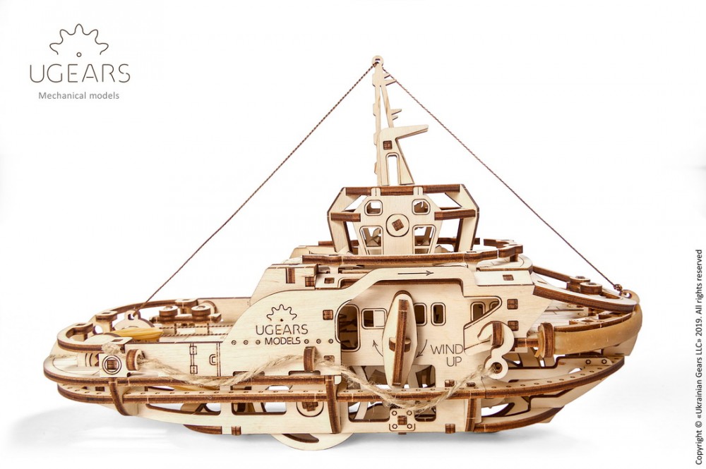 

3D конструктор Ugears «Буксир» (169 деталей)