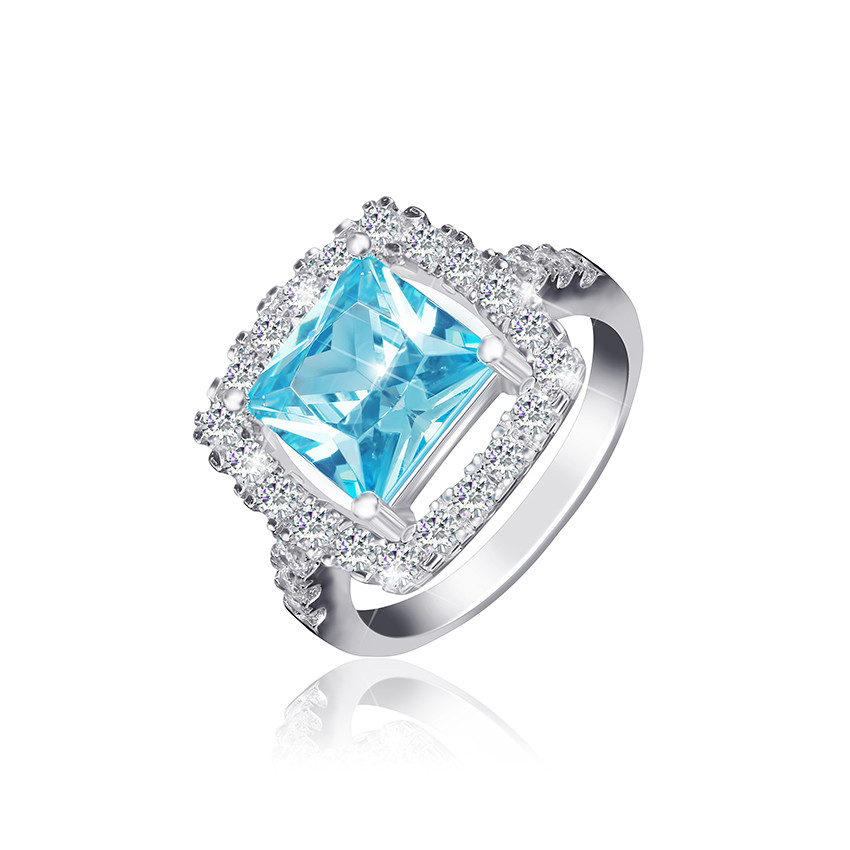 

Серебряное кольцо с фианитом Silvex925 КК2ФТ/405 - 16