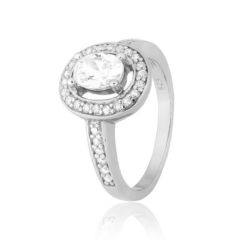 

Серебряное кольцо с фианитом Silvex925 КК2Ф/482 - 17