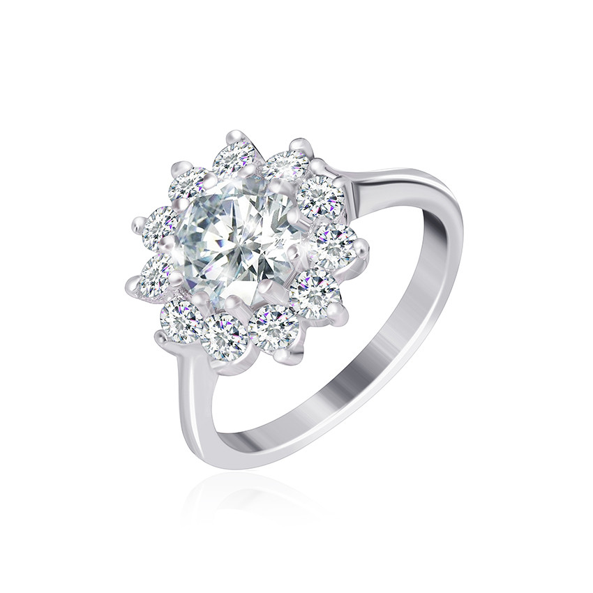 

Серебряное кольцо с фианитом Silvex925 КК2Ф/379 - 16,5