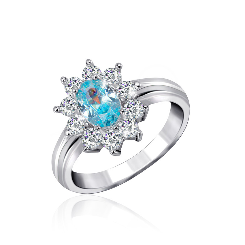 

Серебряное кольцо с фианитом Silvex925 КК2ФТ/386 - 17