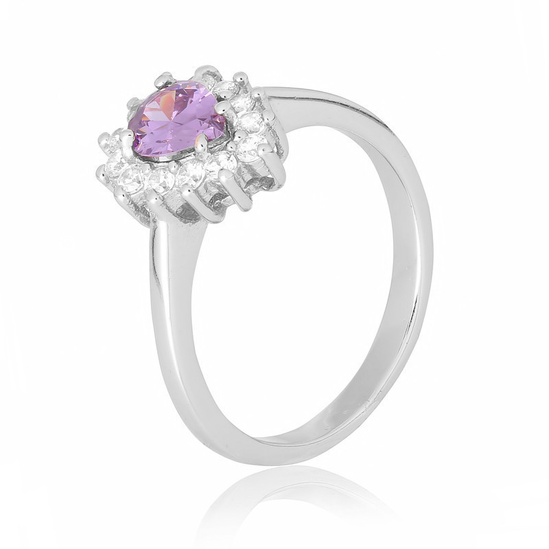 

Серебряное кольцо с фианитом Silvex925 КК2ФА/383 - 16,5
