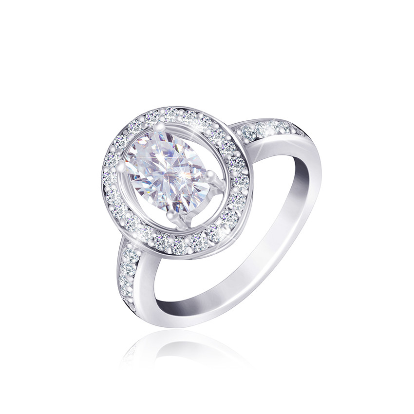 

Серебряное кольцо с фианитом Silvex925 КК2Ф/382 - 16,5