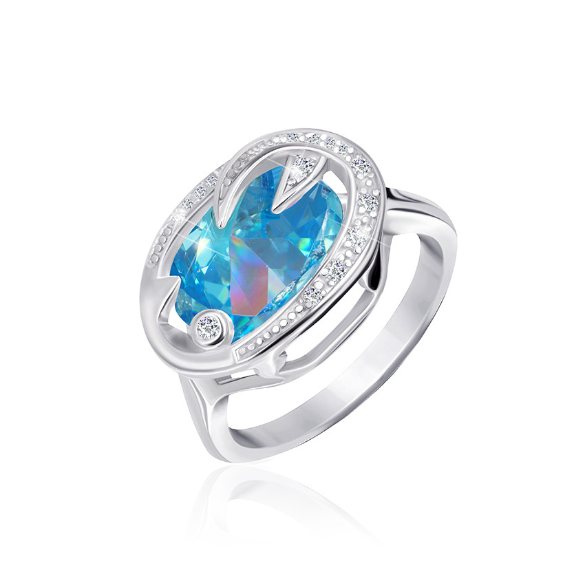 

Серебряное кольцо с фианитом Silvex925 КК2ФТ/411 - 17,5