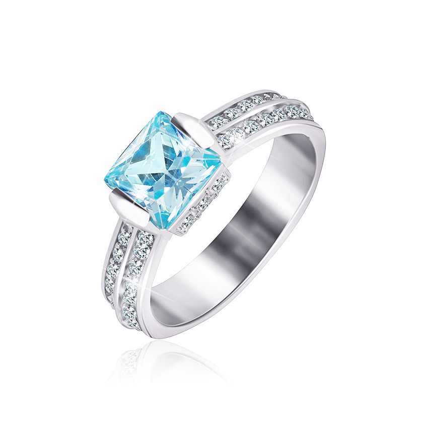 

Серебряное кольцо с фианитом Silvex925 КК2ФТ/389 - 15,5