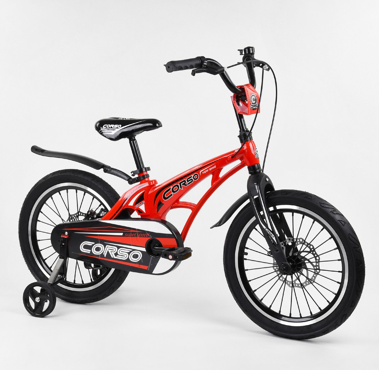 

Велосипед 18" дюймов 2-х колёсный "CORSO" MG-18711 красный 99993