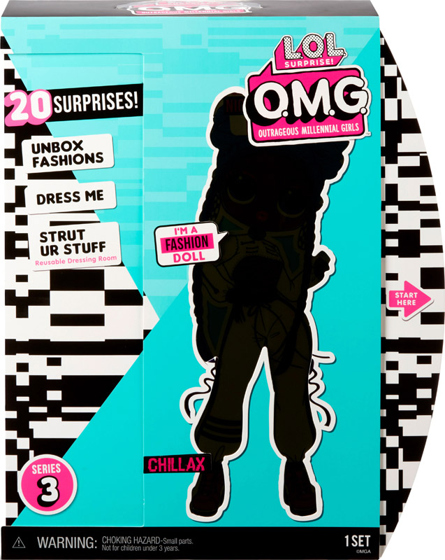 

Игровой набор с куклой L.O.L. Surprise! O.M.G S3 - Леди-релакс с аксессуарами (570165)
