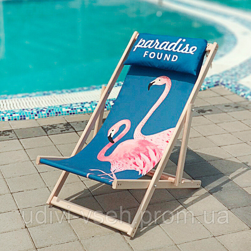 

Шезлонг деревянный Фламинго Paradise found