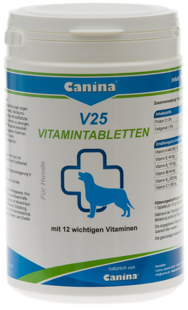 

Поливитаминный комплекс для собак Canina V25 700 г 210 таблеток (4027565110124)