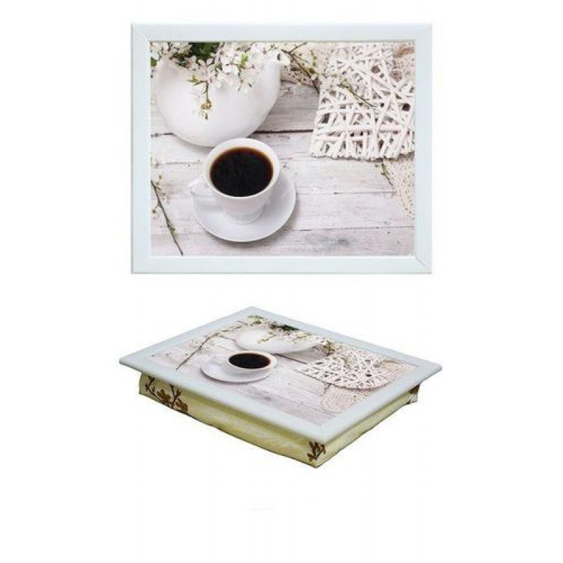 

Поднос на Подушке для Завтрака Champion "Кофе на Белом" (44 х 36 х 8 см) Ясень