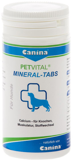 

Таблетки с разным соединением кальция + D3 Canina Petvital Mineral-Tabs 100 г (4027565723102)