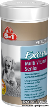 

Мультивитаминный комплекс 8in1 Excel Multi Vit-Senior для пожилых собак таблетки 70 шт (4048422108696)