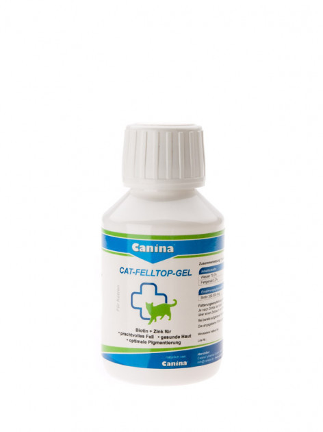 

Добавка для кожи и шерсти кошек "CAT FELLTOP Gel" 100 мл Canina BGL-CN-107