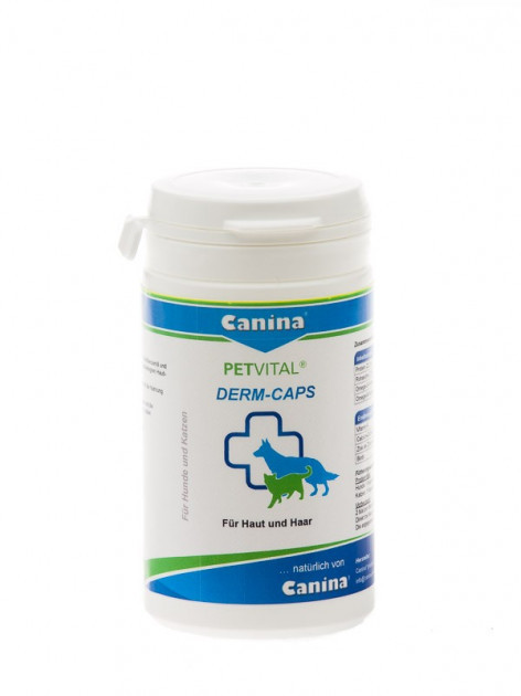 

Капсулы для проблемной кожи и шерсти Canina Petvital Dеrm-Caps 40 г 100 капсул