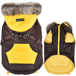 

Жилет для собак с капюшоном и шлейкой Puppia Orson, L (VT1569_BROWN_L)