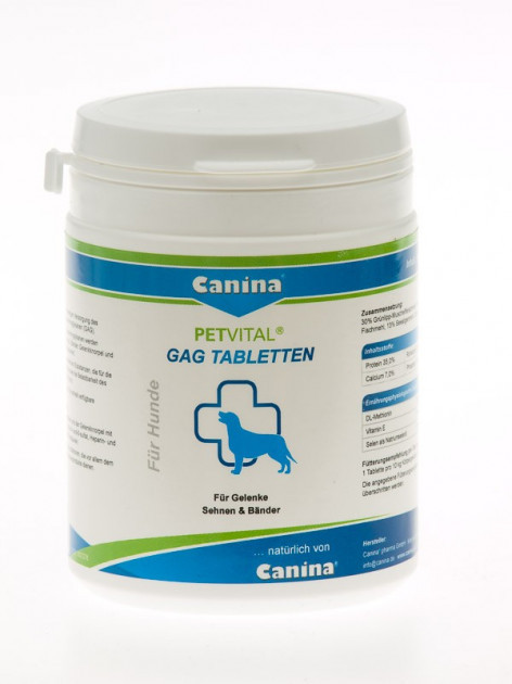 

Глюкозамин с экстрактом мидий Canina Petvital GAG 180 таблеток
