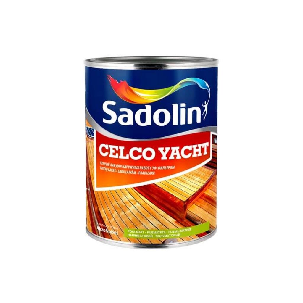 

Яхтный лак Sadolin Celco Yacht глянец, полумат Полуматовый 20