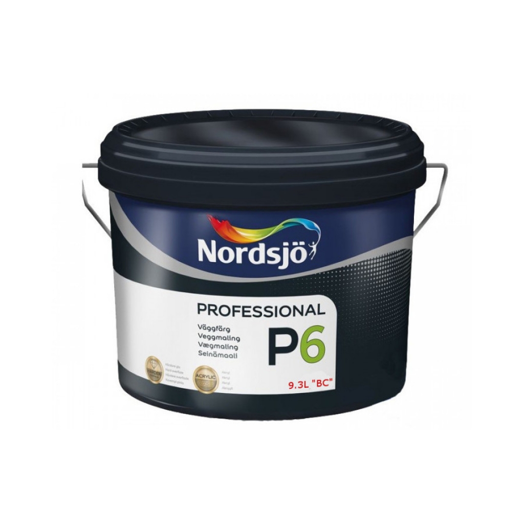 

Краска акриловая Sadolin PRO P6 белый BW, база BC, BM База (BM) 9,5 литров