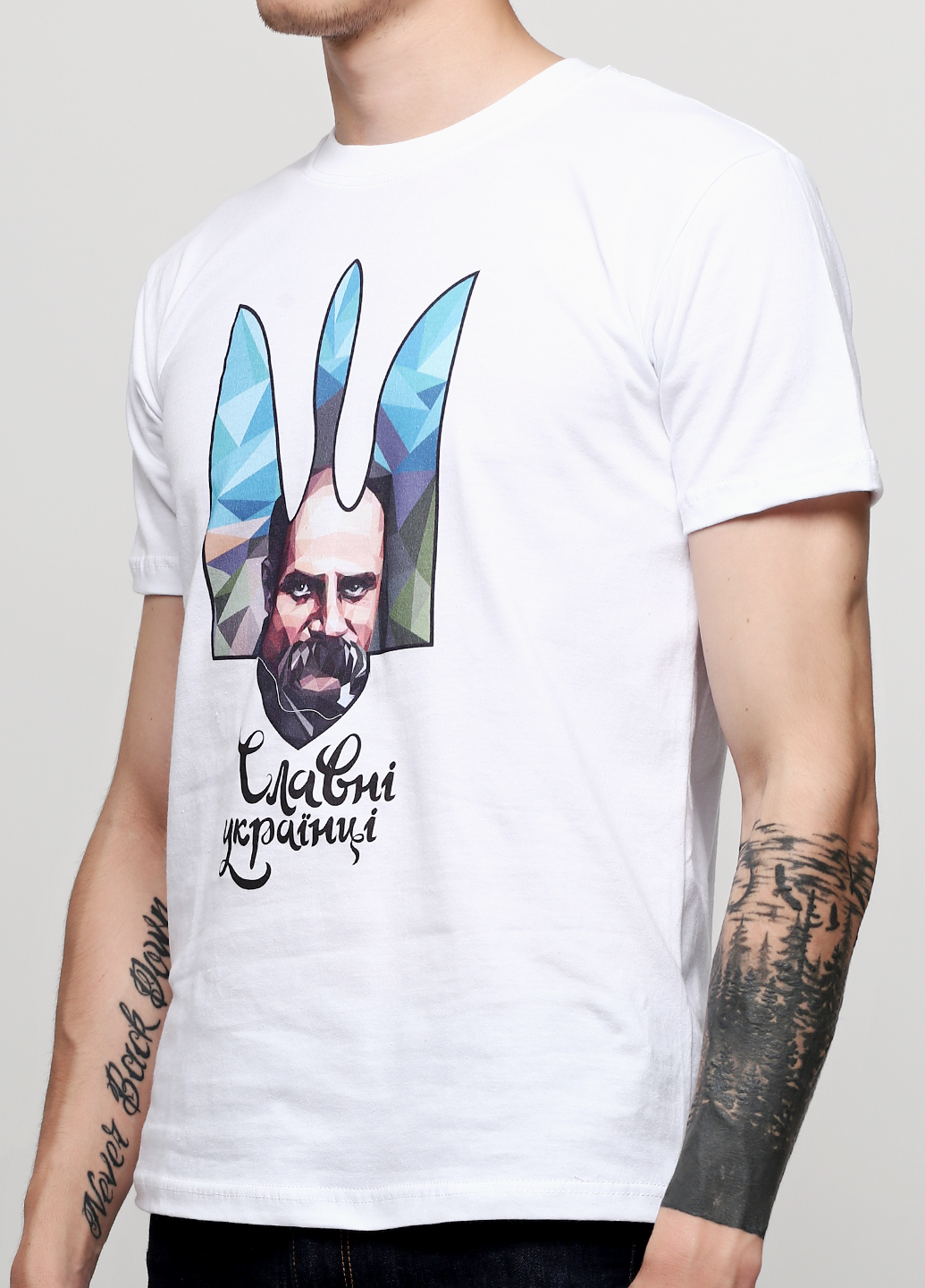 

Мужская футболка с принтом Герб Шевченко Manatki Белый, Мужская футболка с принтом Герб Шевченко Manatki Белый M