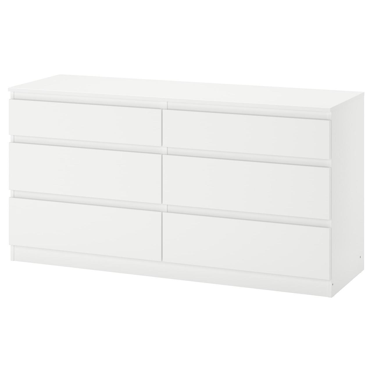 

Комод IKEA KULLEN 140x72 см 6 ящиков белый 903.092.45