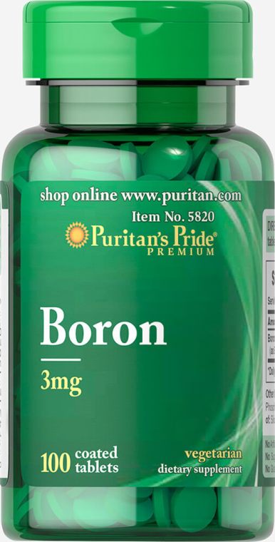 

Витамины Puritan's Pride Boron 3 mg 100 таблеток (4384301490)