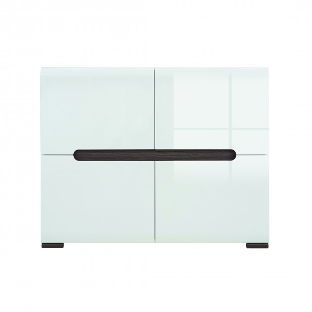 

Тумба с ящиками BRW (Black Red White) Ацтека REG4D/8/11 Белый / Белый глянец